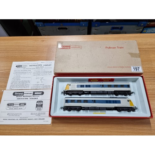 197 - A boxed vintage tri-ang Hornby pullman train in excellent looked after condition.