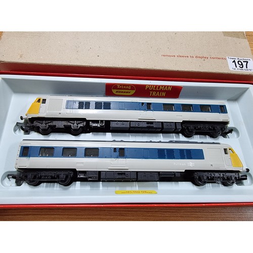 197 - A boxed vintage tri-ang Hornby pullman train in excellent looked after condition.