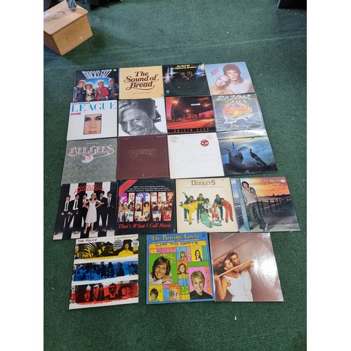 198 - A large quantity of various lp vinyl records to include some good artists and bands including The Po... 