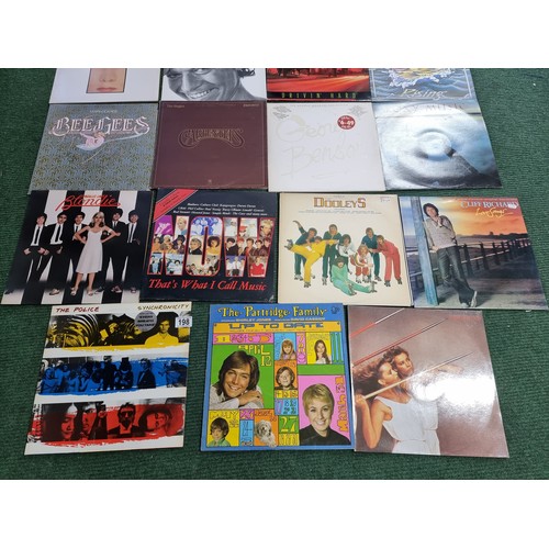 198 - A large quantity of various lp vinyl records to include some good artists and bands including The Po... 