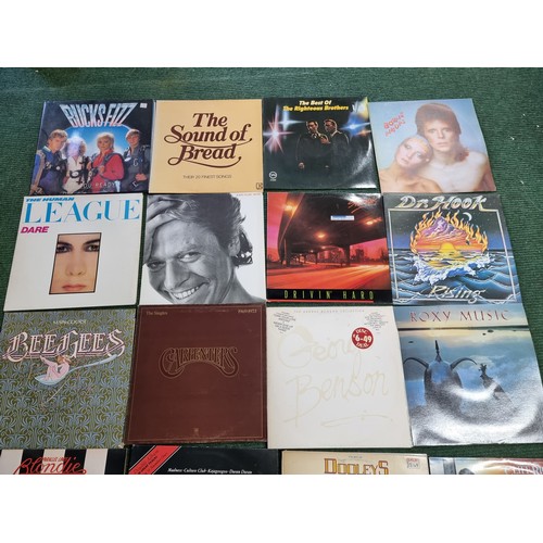 198 - A large quantity of various lp vinyl records to include some good artists and bands including The Po... 