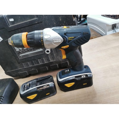 38 - MACalister 18v rechargeable drill in carry case