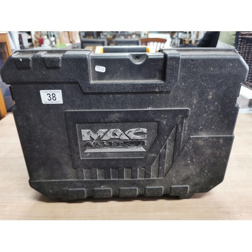 38 - MACalister 18v rechargeable drill in carry case