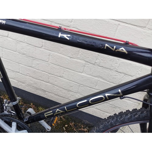 105 - Falcon 15 speed 22in moutain bike with shimano gears in good order in need of having tyres inflating