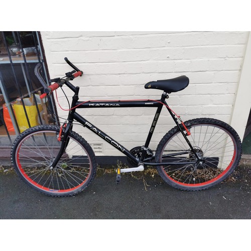 105 - Falcon 15 speed 22in moutain bike with shimano gears in good order in need of having tyres inflating