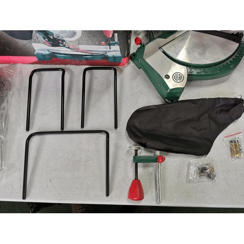 110 - Parkside cross cut mitre saw as new in box complete with accessories