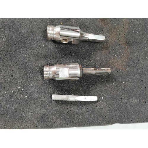 113 - Cased Rothenberger 12 piece diamond core set in good order with various size attachments