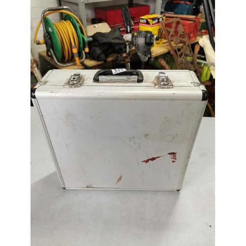 113 - Cased Rothenberger 12 piece diamond core set in good order with various size attachments