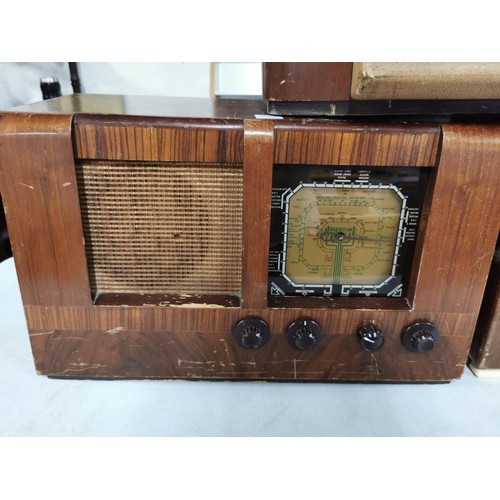 91 - Collection of vintage radios inc Pye, Ferguson and Regentone, all in need of attention and untested