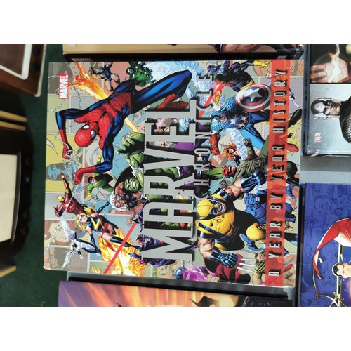 96 - 10x books by Marvel inc encyclopaedia of marvels, etc all in good order