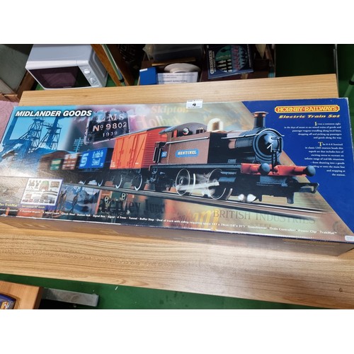 4 - A boxed Hornby R500 rare Midlander goods train set 1996, with all paperwork and all working in excel... 