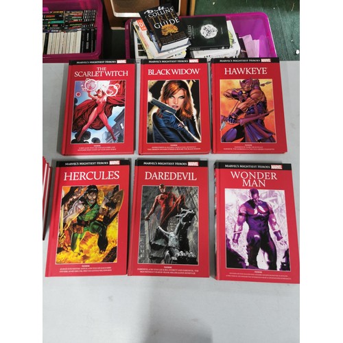 99 - Collection of 68x Marvel Mightiest Heroes hard back book, series 1-64 plus 4x additional books, all ... 