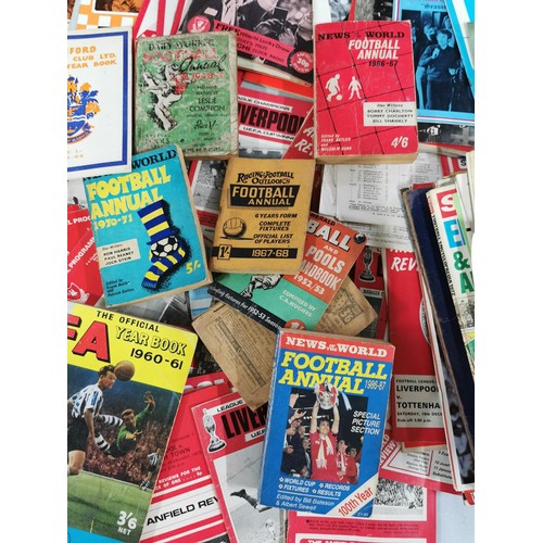 100 - Large quantity of vintage football related ephemera inc a large collection of official programmes fr... 