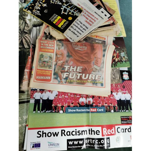 100 - Large quantity of vintage football related ephemera inc a large collection of official programmes fr... 