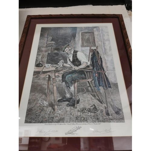 104 - Collection of framed and glazed pictures inc a pair of vintage photo lithographs after Lord Frederic... 