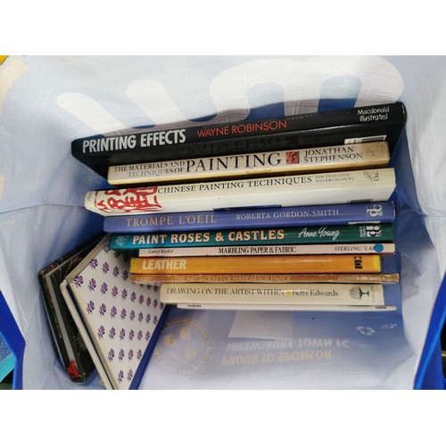 126 - Very large collection of 8x bags of books inc needle work, embroidery, craft, Cats etc all in good o... 