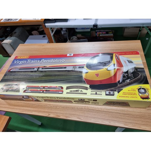 18 - A boxed as new Hornby R1134 Virgin Trains Pendolino.