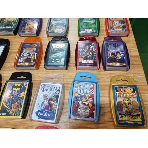 19 - A very large quantity of 35x various Top Trumps cards all fitted in a good quality metal case, mostl... 