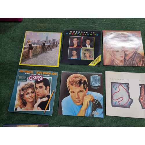 25 - A collection of 20 various vintage vinyl LP records to include some good bands and artists inc Blond... 