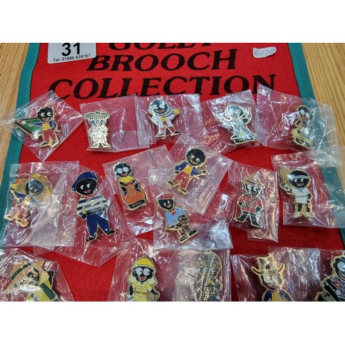 31 - A large collection of 48x various genuine vintage Robertson's Golly pin badges covering various subj... 