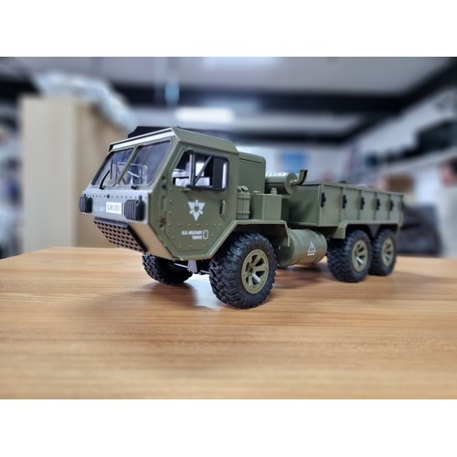 44 - A large GoolRC fayee remote control military truck. 1/12 scale, 6 wheel drive, in excellent conditio... 