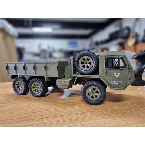 44 - A large GoolRC fayee remote control military truck. 1/12 scale, 6 wheel drive, in excellent conditio... 