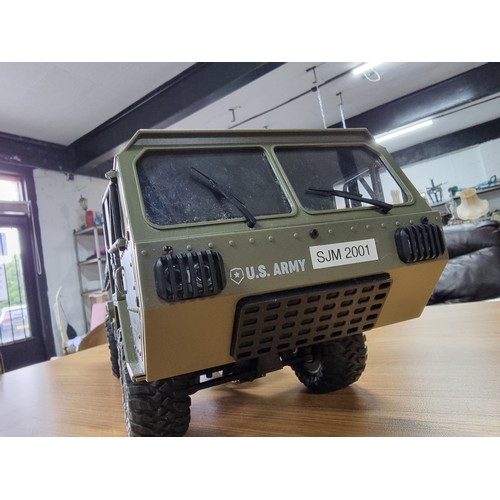 44 - A large GoolRC fayee remote control military truck. 1/12 scale, 6 wheel drive, in excellent conditio... 