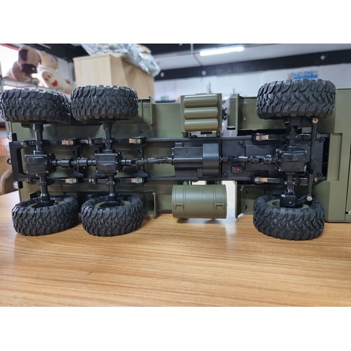 44 - A large GoolRC fayee remote control military truck. 1/12 scale, 6 wheel drive, in excellent conditio... 