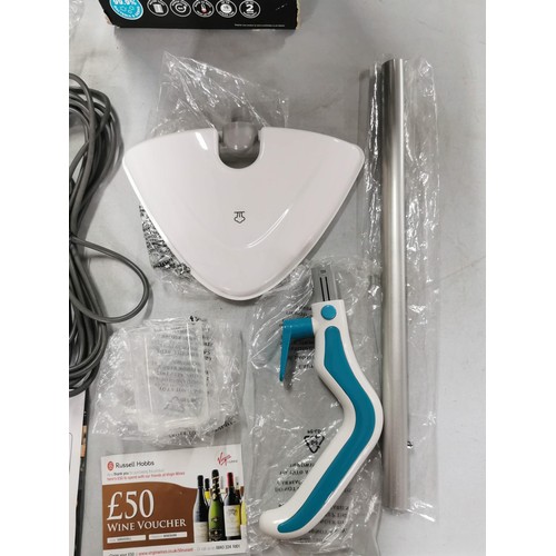 134 - Boxed Russel Hobbs Steam Cleaner steam mop, no steam pads