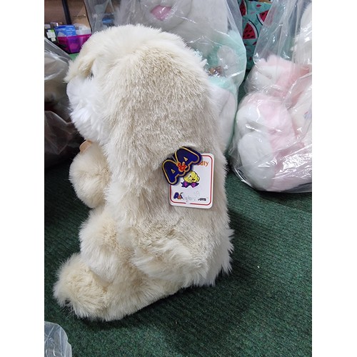 68 - A large quantity of clean and as new soft toys to include, 2 large chad valley bunny teddies standin... 