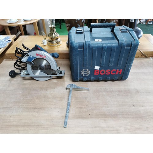 183 - Bosch GKS 190 1400w circular saw complete with heavy duty case in good order