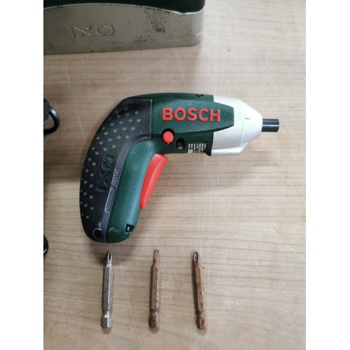 211 - Bosch electric screwdriver set comes with charger and accessories