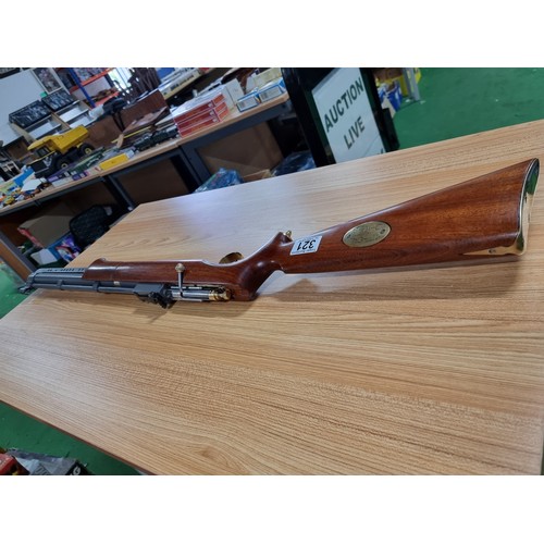 321 - A very nice quality handmade .177 pump action air rifle with a bolt action style loading. This was a... 