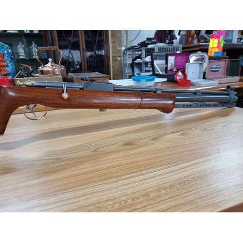 321 - A very nice quality handmade .177 pump action air rifle with a bolt action style loading. This was a... 