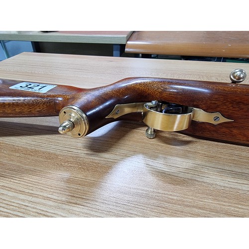 321 - A very nice quality handmade .177 pump action air rifle with a bolt action style loading. This was a... 