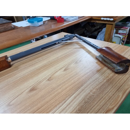 321 - A very nice quality handmade .177 pump action air rifle with a bolt action style loading. This was a... 