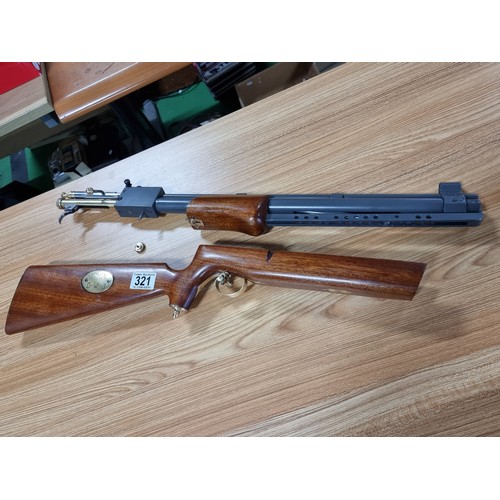 321 - A very nice quality handmade .177 pump action air rifle with a bolt action style loading. This was a... 