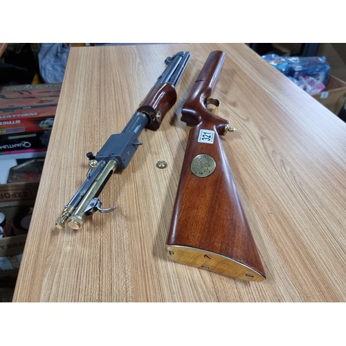 321 - A very nice quality handmade .177 pump action air rifle with a bolt action style loading. This was a... 