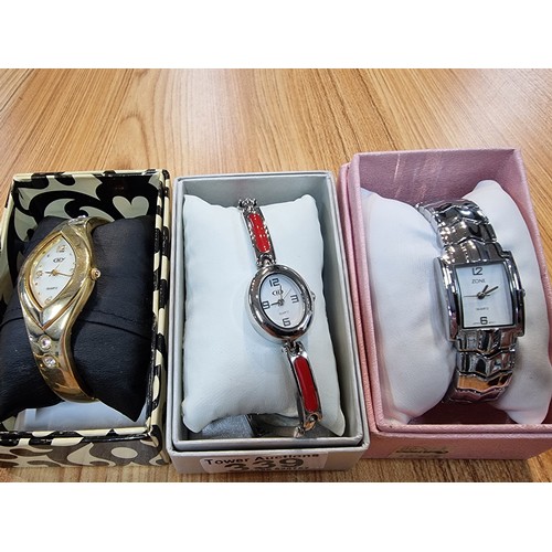 339 - A quantity of 6x boxed ladies watches, all appear to be as new.