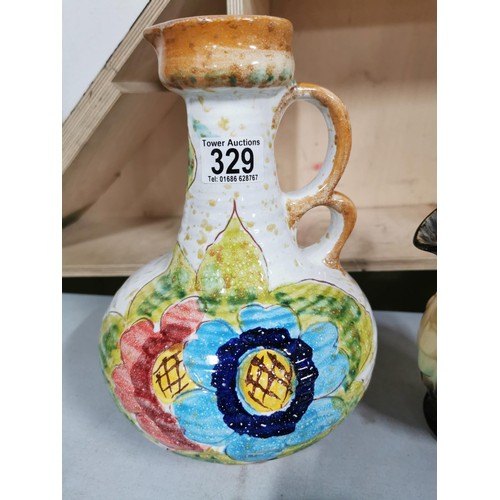 427 - Collection of 9x ceramic jugs inc grindley jug, italian jug etc largest piece measures 29cm high