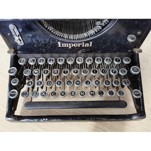 288 - Antique 1940's Imperial 50 typewriter by the Imperial Typewriter Co.Ltd, Leicester, in good order, w... 