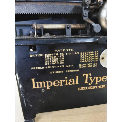 288 - Antique 1940's Imperial 50 typewriter by the Imperial Typewriter Co.Ltd, Leicester, in good order, w... 