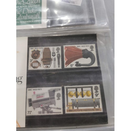 295 - Large quantity of British stamp presentation pack with stamp silks, inc locomotive stamp presentatio... 