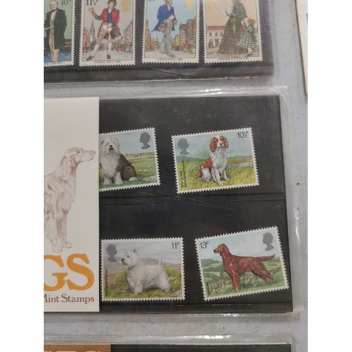 295 - Large quantity of British stamp presentation pack with stamp silks, inc locomotive stamp presentatio... 