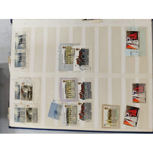 296 - 2x full stanley gibbons stamp albums for British Queen Elizabeth II stamps including commemorative s... 