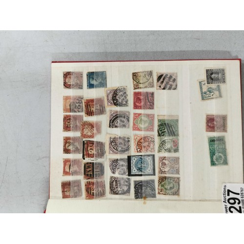 297 - Stanley gibbons GB definitive stamp album full to the end with early British stamps inc penny red tw... 