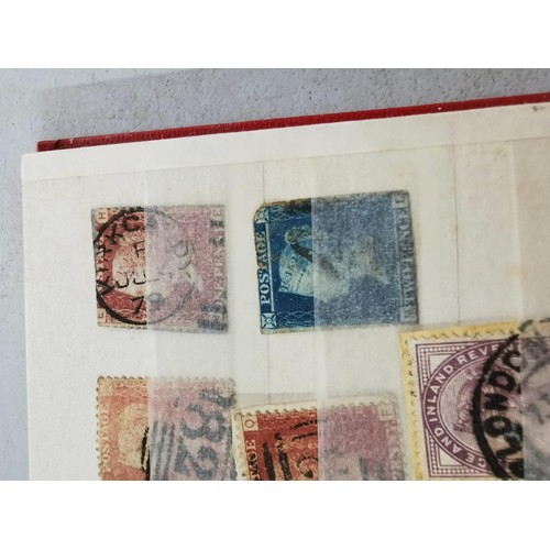 297 - Stanley gibbons GB definitive stamp album full to the end with early British stamps inc penny red tw... 