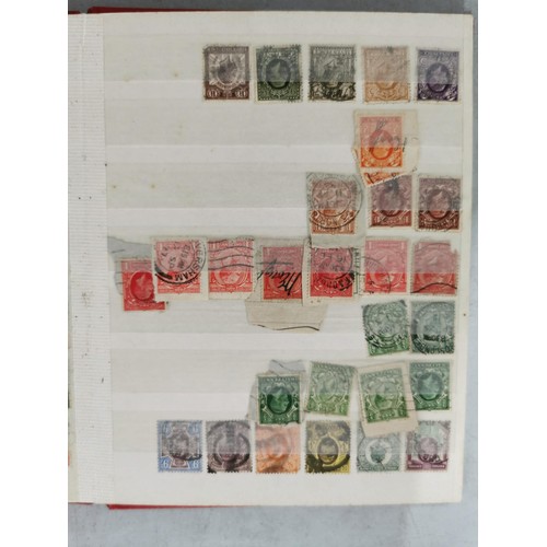 297 - Stanley gibbons GB definitive stamp album full to the end with early British stamps inc penny red tw... 