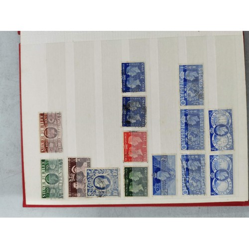 297 - Stanley gibbons GB definitive stamp album full to the end with early British stamps inc penny red tw... 