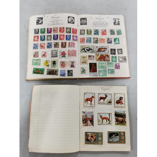 298 - 2x full albums of world stamps, one album includes early stamps.